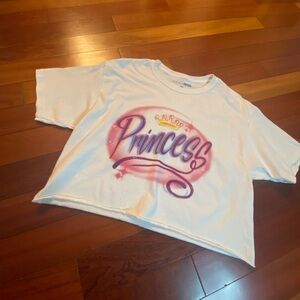 Princess Crop Top size Medium tee t-shirt tee